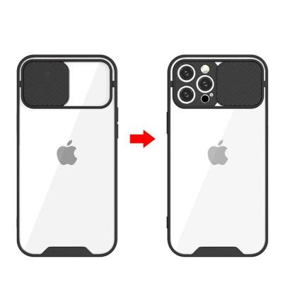 China High Anti-drop Shock Proof Lens Protector Camera Clear Case For iPhone 12 Pro Max Phone Case Push Window for sale