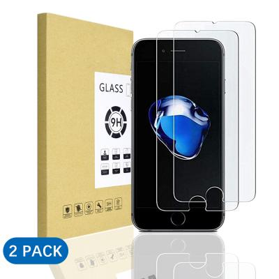 China 0.3mm 2.5D Tempered Glass For iPhone 12 Pro Max Tempered Glass Edge To Edge 2 Pack Screen Protector For iPhone 7.8, 11 Pro, X, XS for sale