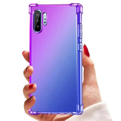 China Anti-drop Shock Absorption For Samsung S10 Plus Colorful Silicone Case, Gradient Color Phone Case For Samsung Galaxy S10 Color View TPU Case for sale