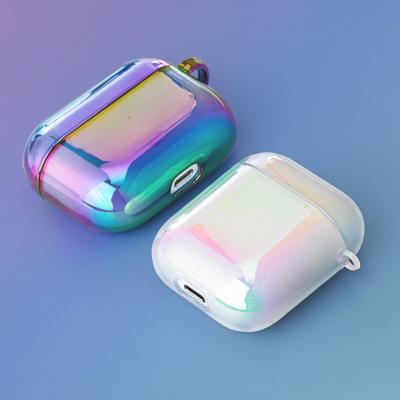 China Unique And Fashion IMD Design For Airpod 1 Case 2 For Girls Gradient Electroplate Hologram For Airpod Pro Holographic Pearl Case for sale