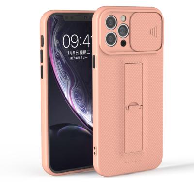 China Anti-drop For iPhone 12 And Invisible Kickstand Pro Camera Stand 12 Foldable Phone Case For iPhone 12 pro Max Mobile Cover With Stand for sale