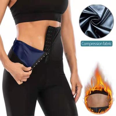 China Hook Waist Trainer Corset High Waist Yoga Pants Gym Gaiters Breathable Women Fitness Clothing for sale