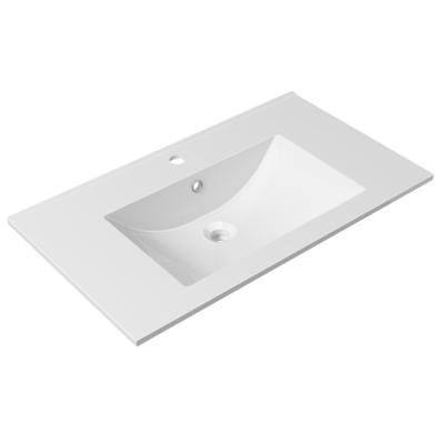 China Durable 80CM Wash Basin Semi Counter Top Sinks Basin Cabinet for sale