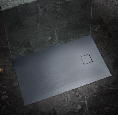 China Wet Room Bath Shower Base 100/120*80mm Customized Size Artificial Stone Shower Tray - Europen Style for sale