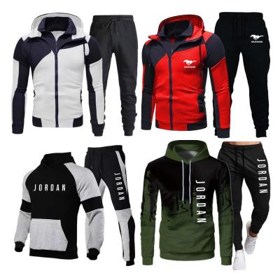 China Breathable Custom Men's Printing Tracksuit Set Two Pieces Male Sweatshirt Jogging Two Pieces Set Men Hoodie Sweatshirts Suit for sale