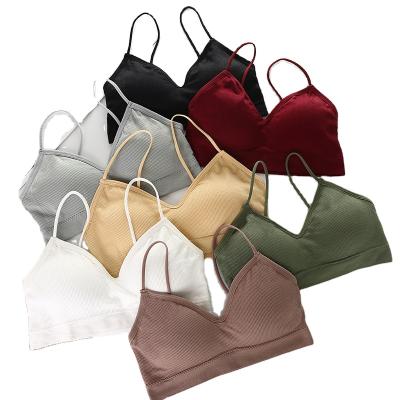 China Breathable Camisole Ride With Outer Primer Coat Wear Chest Pad Wrapped Slim Section Feminine Women Cross Back Beautiful Tube Top for sale