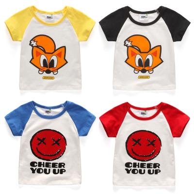 China Summer QUICK DRY Children's Clothing Printed T-shirt Casual Cotton T-shirt for sale