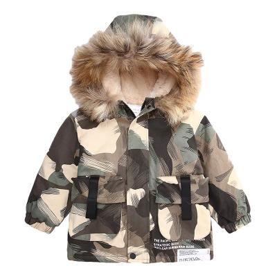 China children's clothing Anti-wrinkle and winter hooded children's clothing girls autumn warmth cotton thick jacket for sale