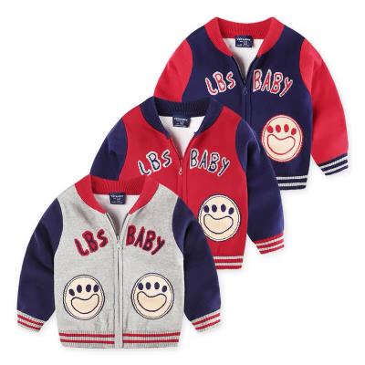 China new Anti-wrinkle baby clothes cartoon printing kids jacket baseball children windproof clothes wholesale for sale