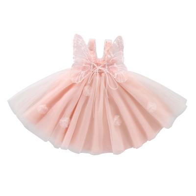 China Korean version of the Anti-wrinkle 2021 new summer children's wear Princess Skirt Girls Lace Mesh Yarn Stall Supply Wholesale network for sale