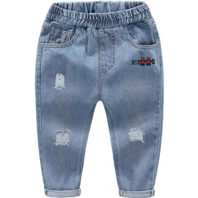 China Breathable Manufacturers Selling Boys And Girls Casual Denim Ripped Pants for sale