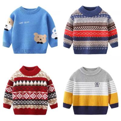 China New Fashion Anti-Wrinkle Kids Boys Cartoon Warm Sweaters Children's Sweater Knitwear for sale