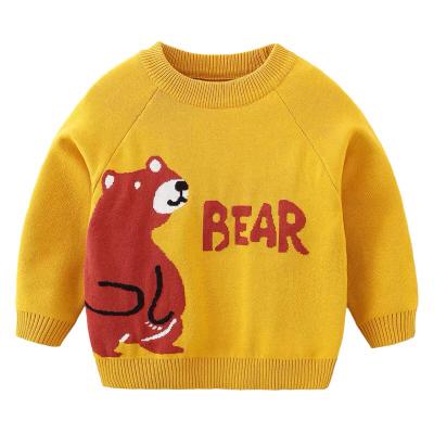 China Anti-wrinkle fashion new children's cartoon pattern, warm sweater pullover, children knit sweater for sale