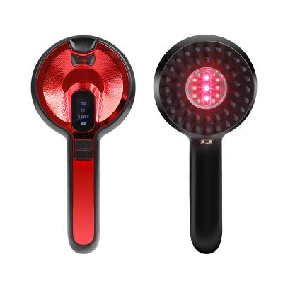 China Massager Comb Healthy Head Red Hair Comb Light Wave And Laser Hair Comb With Induction Pressurized Liquid Brush for sale