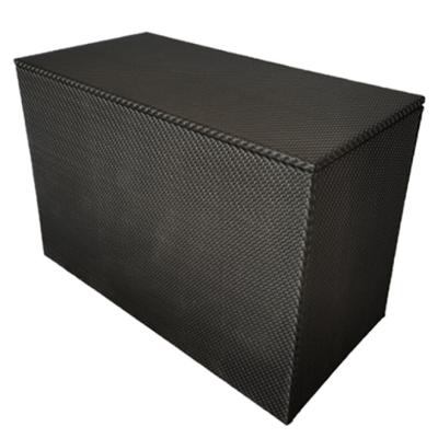 China Sustainable New Product Brown Garden Cushion Hot Selling Wicker Storage Box for sale