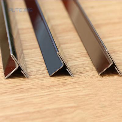 China Modern 304 T Profiles China Supplier 201 Customized Size For Decorative Stainless Steel Tile Trims for sale