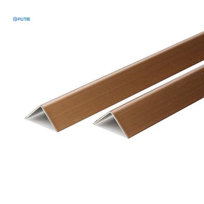 China Customized Modern Decoration Design Wall Corner Protector Profile 304 Color Stainless Steel Edge Corner Trim for sale