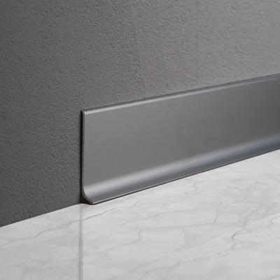 China Modern Foshan Flooring Aluminum Alloy Profile Skirting Board Skirting Line Trim Wall Baseboard for sale