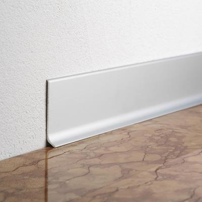 China Modern Flooring Aluminum Alloy Profile Skirting Board Skirting Line Trim Metal Baseboard Skirting Panel for sale