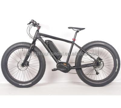 China Alloy Chinese 26inch Fat Tire Aluminum Electric Bike With BAFANG Mid Max Motor (HJ-FA 08) for sale