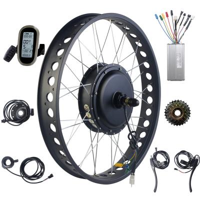 China Fat Tire Hub Motor Kit 20inch 26inch Wheel Motor Kit 48V 1000W Electric Tire 20