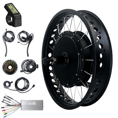 China Rear 48V1000W Rotate Snow Tire Hub Motor Kit 20inch 26inch Ebike Conversion Kit Matched With 4.0 Fat Tire For Ebike 20