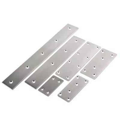 China Stamping Metal Bed Frame Support Parts Stainless Steel Iron Straight Piece Bracket for sale