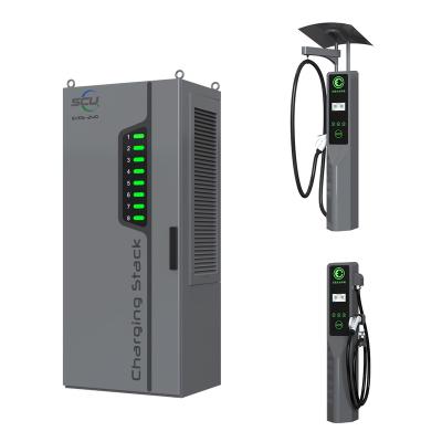 China Electric Vehicles Charging Station SCU CE TUV 60kw/150kw/240kw/360kw OCPP DC Fast Charger With CCS1/CCS2/CHAdemo Connector Support Charging Simultaneously for sale