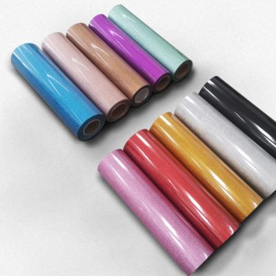 China Wholesale Vivid Color PU Garment Heat Transfer Vinyl Rolls/glitter/flock/reflective/printable for sale