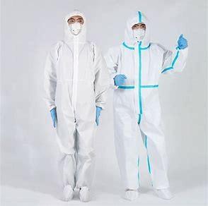 China Ppe Chemische Zure Beschermende Overtrekken Medisch Bunny Coveralls Te koop