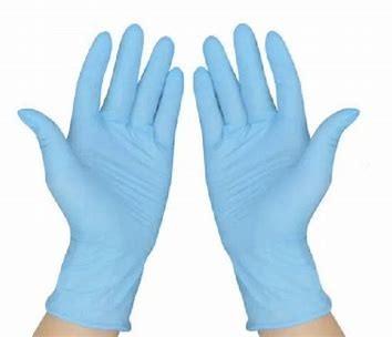 China Empfindliche Haut-blaues Latex-freies Pulver-freie große Nitril-Prüfungs-Handschuhe 5 Mil zu verkaufen