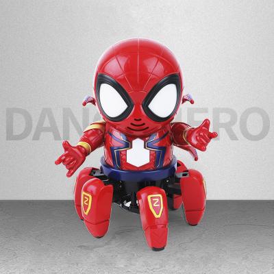 China Battery Operated Hexapod Robot Toy Robot Dance Funny Toy Spider Dance Hero Toy Electric Walk Cool Lightening for sale