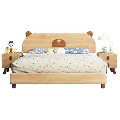 China Modern Wooden Storage Kids Beds Bedroom Furniture Sets With Beautiful Headboard for sale