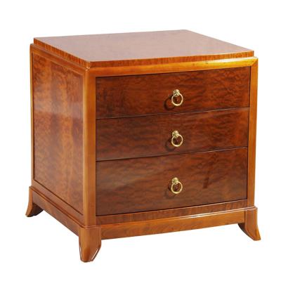 China Custom Antique Cherry Home Furniture Mahogany Wood Solid Wood Bedroom Bed Side Table Hotel Bedroom Bed Solid Wood Nightstand for sale