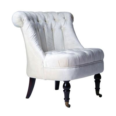 China Modern White Custom Furniture High Wood Wing Back Chair Slipcovered Wing Back Fabric Easy Chairs Living Room Furniture for sale