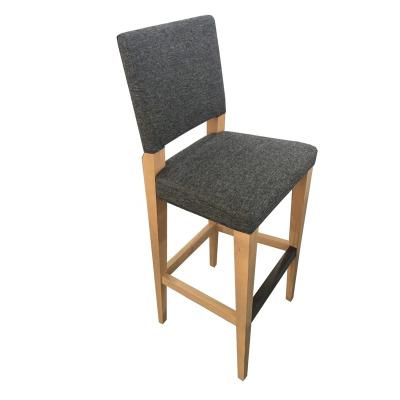 China Customized High Quality Modern Bar Furniture High Quality Fabric Upholstered Wooden Chair for sale