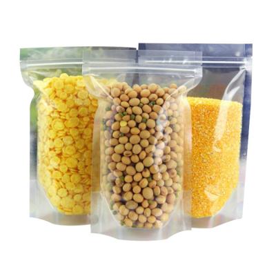 China Disposable Good Prices Aluminum Or Plastic Material Ziplock Holder Up Food Pouch Clearly for sale