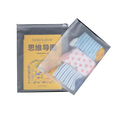 China Recyclable Matte Clear Soft Plastic Packaging Bags Frosted For Clothes Zip Lock Storage Bag for sale