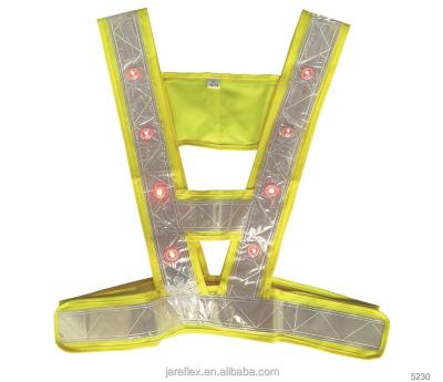 China Hi Force LED Police Security S-XL Flashing Reflective Vest for sale