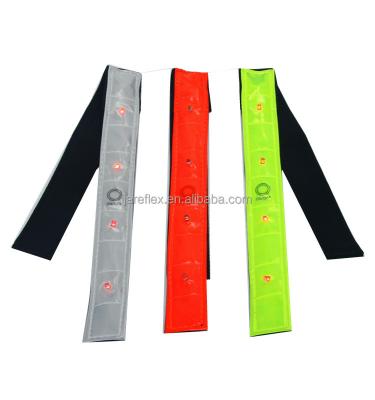 China High Visible 4 PCS Led And Reflective Arm LED Safety Belt With CE Certification for sale