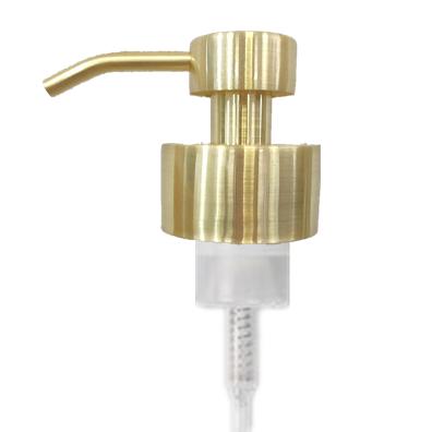 China Golden Foam Soap Dispenser 45mm Large Size Bathroom Stainless Steel Hand Pressure Liquid Foam Soap Dispenser Pump for sale