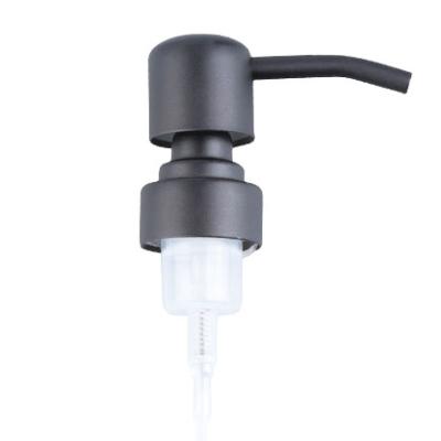 China Black Cosmetic Foam Soap Dispenser 28mm Matte Stainless Steel Foam Soap Dispenser for sale