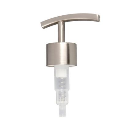 China 28/400 Contemporary Plating Nickel Metal Bath Gel Pump Hand Soap Dispenser Pump Head for sale