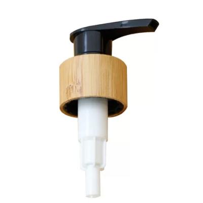 China Sustainable Hotel Super Markets Plastic Bamboo Soap Dispenser With Pump for sale