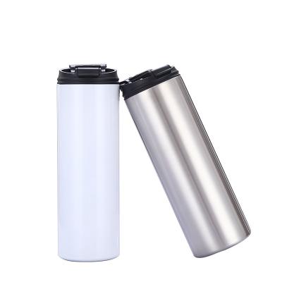 China Custom Logo Viable 20 Ounce Sublimation Tumbler Hot Water Bottle Skinny Straight Tumbler Empty Sports Travel Mug for sale