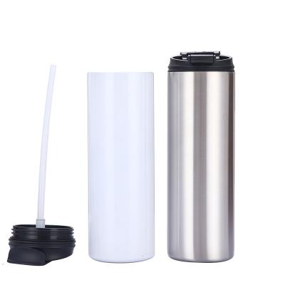 China New Design Viable Sublimation Empty Tumbler 20 Ounce Tumbler Coffee Mug Double Lean Straight Wall Vacuum Insulated Water Bottle for sale