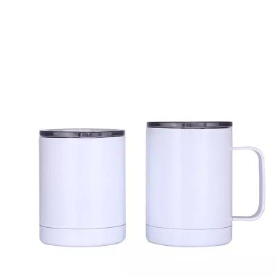 China Sublimation Coffee Tumbler Mug 12oz Stainless Steel Viable Vacuum Insulated Coffee Mug With Handle For Sublimation for sale