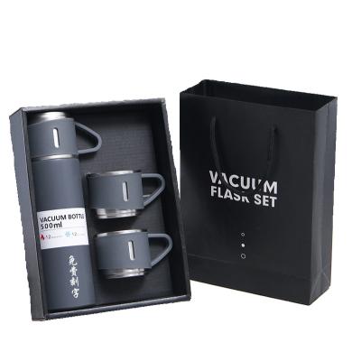 China Gift Box 3pcs 304 Stainless Steel PORTABLE Vacuum Flask Set Gift Box for Modern Thermos Water Bottle Thermo Tumbler Christmas Gift for sale