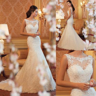 China 2021 Fairy Long Sleeve One Shoulder Bride Wedding Dress Mermaid Wedding Dress New Arrival Anti-Static Women Long for sale