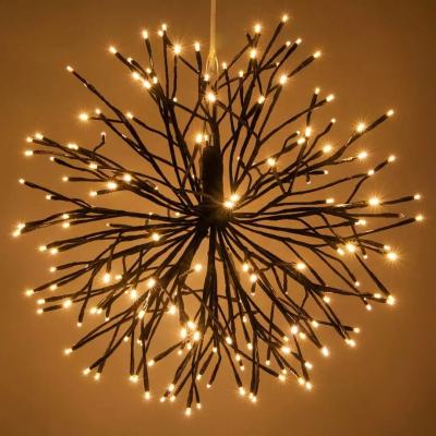 China Firework Festival Hanging DIY Firework Ball Christmas Lights Waterproof Warm White Outdoor Twinkle en venta